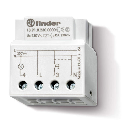 Relè a impulso Superficiale/Incasso Finder 13.91.8.230.0000 1 NA 230 V/AC 10 A 2300 VA - ElettroWatt.eu