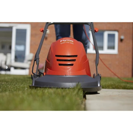 FLYMO Rasaerba a cuscino d'aria Turbo Lite 250 - 1400W - Larghezza di taglio 25cm - Altezza di taglio regolabile 11-31mm - (967909401)