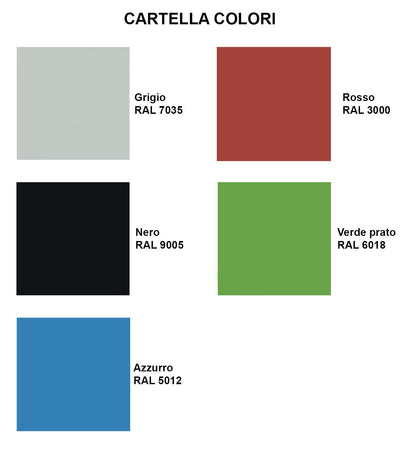 Banco da officina monoblocco con ripiano superiore in laminato grigio e cassettiera laterale cm. 160x90x72h