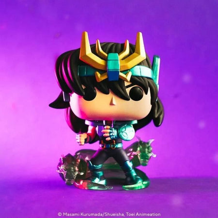 Figura Funko Pop! - Saint Seiya - Shiryu Dragón - 10 cm - Armadura Verde - Detalles cuidados
