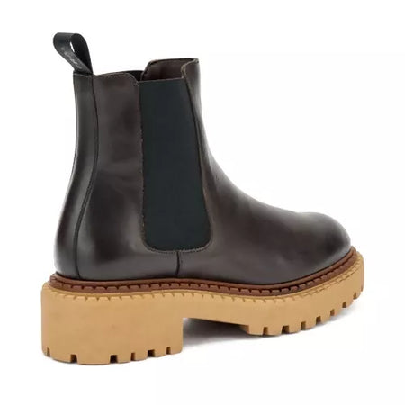 Frau Donna Beatles in pelle con doppio guardolo