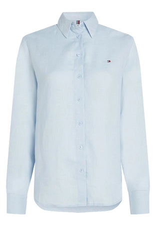 Tommy Hilfiger CAMICIA ESS LINEN RELAXED SHIRT da donna