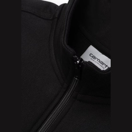 Felpa Carhartt Hlaf zip American Script blk