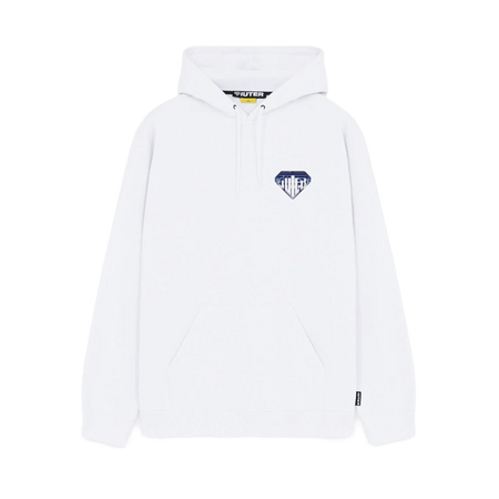 Felpa Iuter Metal Logo white hoodie