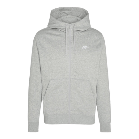 Felpa Nike Club Fleece hoodie zip dark grey