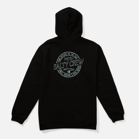 Felpa Salty Crew Skewed Zip Blk