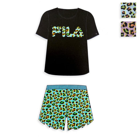 Fila Pigiama Estivo Corto Maniche Corte da Donna FPS4083 S37 - Passarelli Biancheria