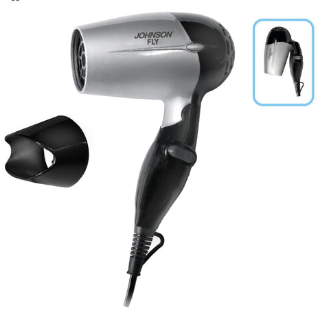 Asciugacapelli da Viaggio Compatto Pieghevole 750W 2 Velocità Temperature Phon