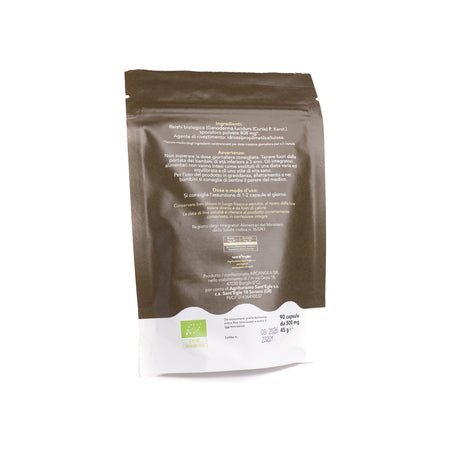 Reishi - Ganoderma Lucidum - Ling Zhi biologico, 90 capsule