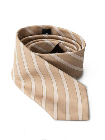 GIORGIO ARMANI Cravatta oro in seta Giorgio Armani da uomo
