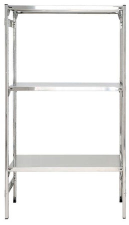 SCAFFALATURA lineare in acciaio inox per alimenti cm. 80x30x150h