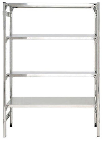 Scaffale acciaio inox ad incastro lineare cm. 130x30x200h