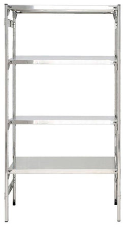 Scaffalatura lineare con piani ad incastro per settore alimentare cm. 80x30x200h