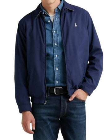 Polo Ralph Lauren Bi-swing Windbreaker Giacca Vento Uomo Pony Ricamato Bomber Giacca Senza Cappuccio Con Tasche E Logo