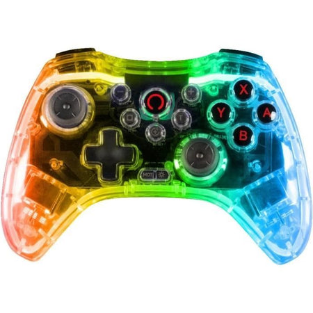 Konix - Controller wireless Crystal per Nintendo Switch, Switch OLED, PC e PS4