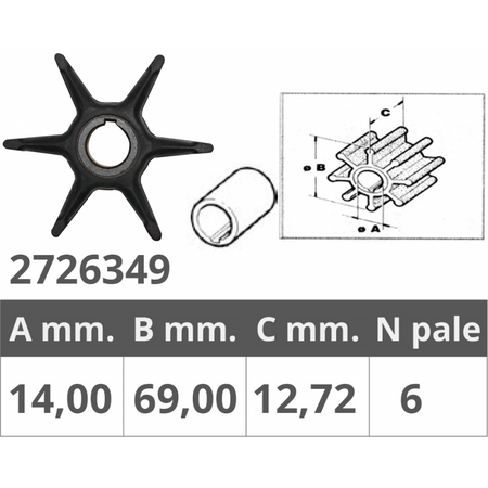 Girante Evinrude 2T 9.5-10Hp
