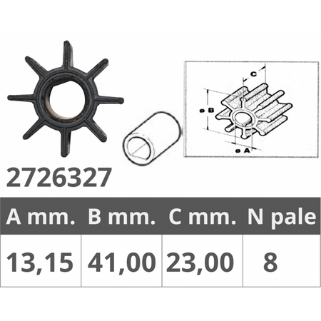 Girante Honda 4T 5-7,5-8-10 Hp