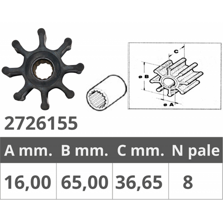 Girante Jabsco 11979-0001