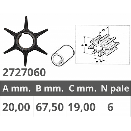 Girante Suzuki 2T Dt50-60-75-85