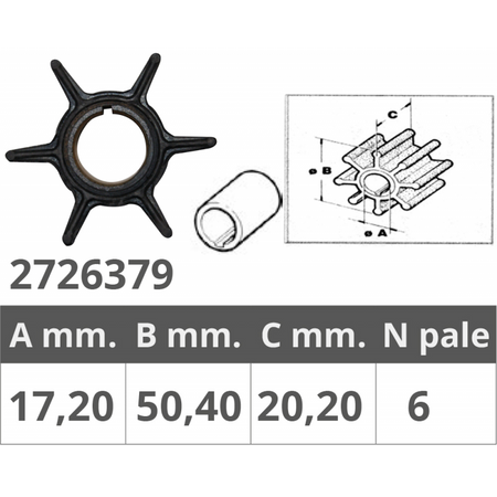 Girante Tohatsu 2T 40-50 Hp