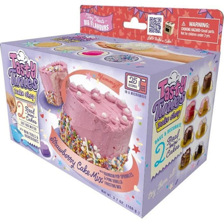 Kit da cucina - GOLIATH - Tasty Tinies Strawberry Cake - Torta alle fragole con glassa alla vaniglia e decorazioni per il 6 compleanno
