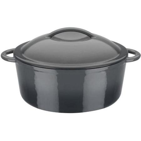 Pentola in ghisa solida - GSW - GREY SHADOW - 24 cm - Rotonda - Induzione - Grigio