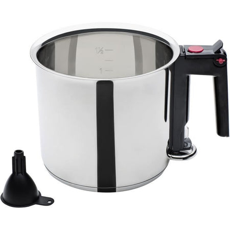 Bagnomaria - GSW - 16 cm - 1,5 L - Doppia parete e serbatoio - Induzione - Acciaio inox