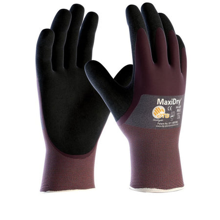 Guanti Maxidry Tg 10 Viola/Nero