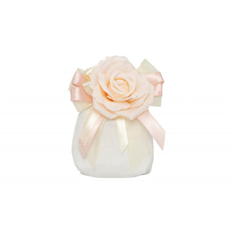 Sacchetto Matrimonio Harmony Con rosa pesca Cotone