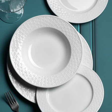 Servizio tavola 18 pezzi in porcellana STAR WEISS by Weissestal