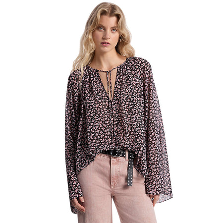 MICHAEL KORS canotte e top donna michael kors - floral v neck top - rosa da donna