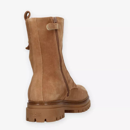 Alviero Martini Prima Classe Anfibi camel e Geo Classic in pelle