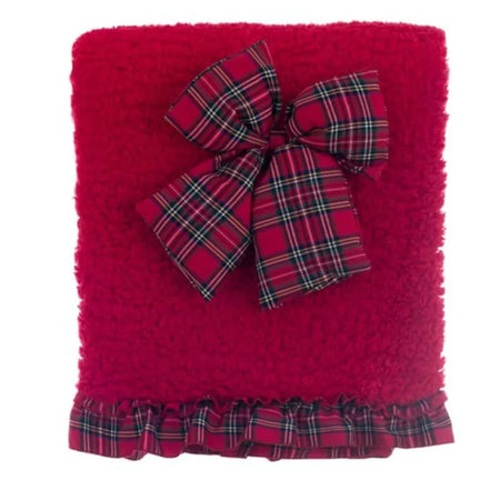 Blanc Mariclò Plaid Scotland Fiocco 140×170cm A38924 2510S20