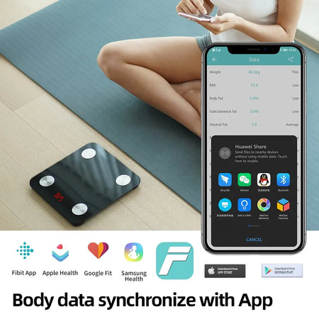 Bilancia pesa persone digitale in vetro temperato, portata massima di 180 kg