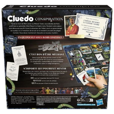 Cluedo Conspiracy, gioco da tavolo, da 4 a 10 giocatori, dai 14 anni