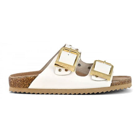 Colors of California Sandalo doppia fascia in nabuk con strass
 scarpe donna
HC.BIO501/WHI