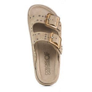 Colors of California Sandalo pelle scamosciata con strass scarpe donna
HC.BIOW05/MUD