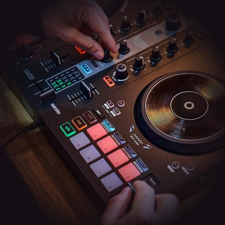 HERCULES DJCONTROL INPULSE 300 MK2 - Controller DJ USB - 2 canali con 16 pad e scheda audio integrata