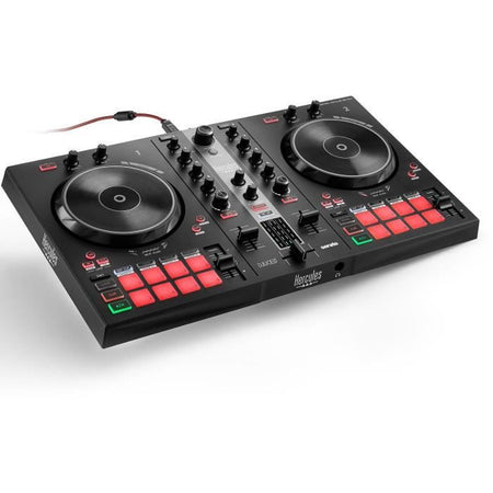 HERCULES DJCONTROL INPULSE 300 MK2 - Controller DJ USB - 2 canali con 16 pad e scheda audio integrata
