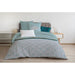 HOME LINGE PASSION Luxor set piumone - 1 copripiumino 240 x 260 cm + 2 federe 65 x 65 cm - Verde smeraldo e bianco