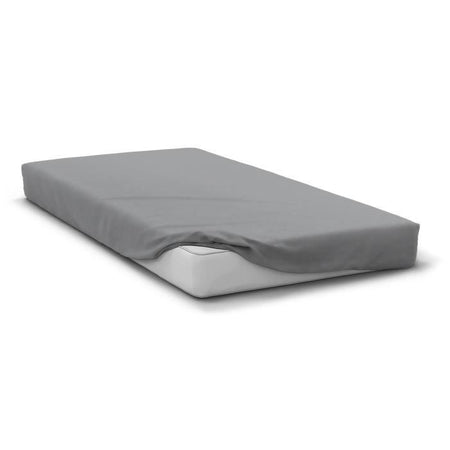 Lenzuolo con angoli - HOME LINGE PASSION - HP71765 - 140 x 190 cm + cuffia 30 cm - Microfibra - 82 g - Grigio chiaro