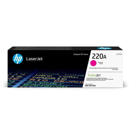 Cartuccia toner magenta originale HP 220A (W2203A) per HP LaserJet Pro 4202/4302
