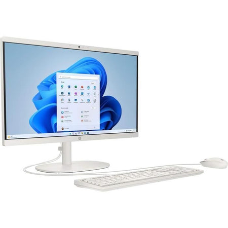 PC All-in-One HP 22-dg0000nf - 21,5 FHD - Intel N100 - 8 GB di RAM - 256 GB di spazio di archiviazione - Windows 11 - Tastiera e mouse cablati
