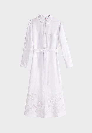 Tommy Hilfiger Abito BRODERIE ANGLAISE LI SHIRT DRESS da donna