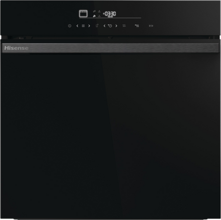 Hisense ho66f pizza chef forno pizza chef 350c, pirolitico, nero, 77 litri, wi-fi, classe a+