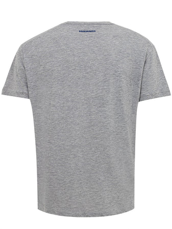 DSQUARED2 T-Shirt in Cotone con Stampa 'Get the f**k..' Dsquared2 da uomo