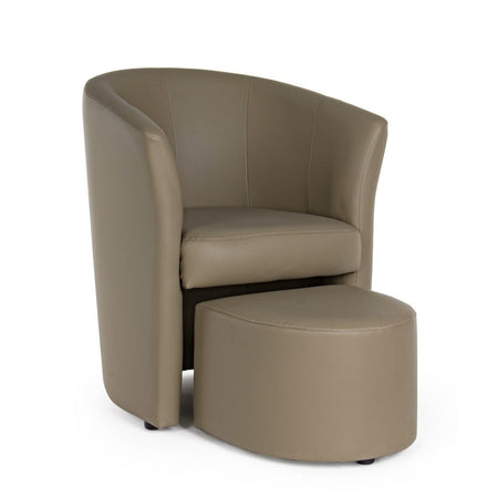 Poltrona "Rita" per interno, Struttura In Legno Di Pino E Compensato, Rivestimento In Similpelle 94% Pvc 6% Poliuretano 64,5 x 59,5 x 78h cm