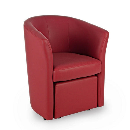 Poltrona "Rita" per interno, Struttura In Legno Di Pino E Compensato, Rivestimento In Similpelle 94% Pvc 6% Poliuretano 64,5 x 59,5 x 78h cm