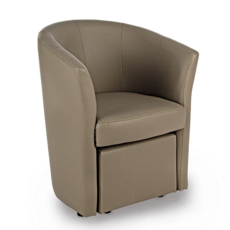 Poltrona "Rita" per interno, Struttura In Legno Di Pino E Compensato, Rivestimento In Similpelle 94% Pvc 6% Poliuretano 64,5 x 59,5 x 78h cm