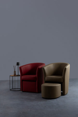 Poltrona "Rita" per interno, Struttura In Legno Di Pino E Compensato, Rivestimento In Similpelle 94% Pvc 6% Poliuretano 64,5 x 59,5 x 78h cm
